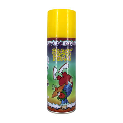 1pza Lata de espuma mágica para diversión 300ml con diseño de payaso / crazy foam