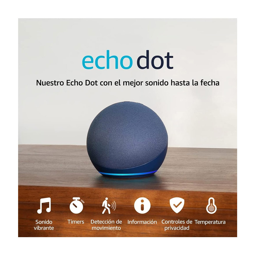 Echo Dot Con Asistente Virtual Alexa Azul - PC Tel Computo