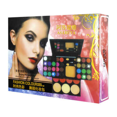 Paleta de sombras plegable asaruya con espejo y aplicadores de maquillaje, variedad de tonos / 1706
