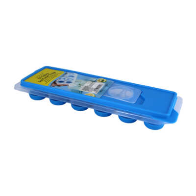 Molde de plástico y silicón con 12 cavidades para hacer bolitas de hielo, variedad de colores / ro-0020