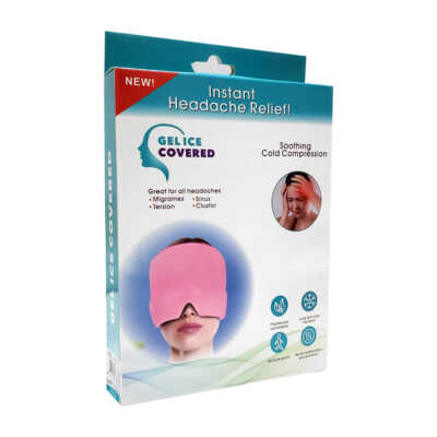 Gorro-mascara de gel frio para aliviar el dolor de cabeza / gel ice covered 80875