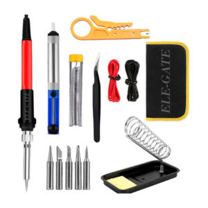 Kit de cautin para soldadura con temperatura ajustable, cerámica y accesorios / herm.11