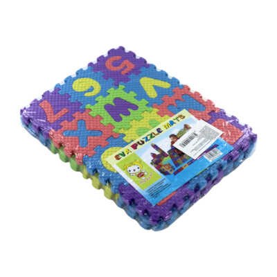Mini tapete didáctico rompecabezas abecedario y números armable de foamy 36 piezas, 6x6cm / jaj-5