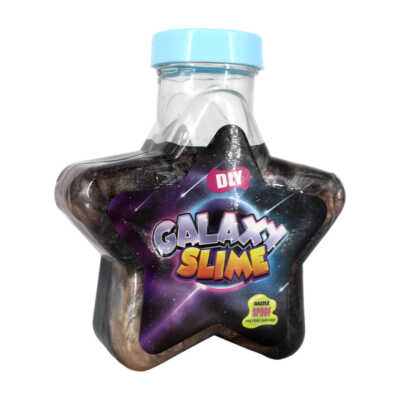 Bote con forma de estrella + slime en tono galaxia, variedad de clores / galaxy slime gl252172