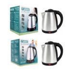 Hervidor eléctrico tipo jarra de acero inoxidable con capacidad de 2 litros, apagado automático, luz indicadora y base redonda de alimentación, 800-900w / bbg-70069 / bbg-60628 / bbg electric kettle