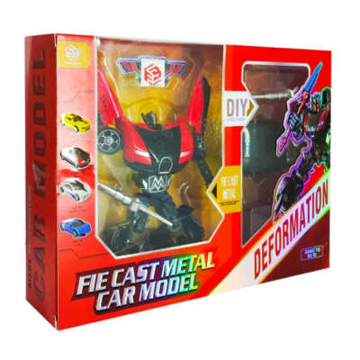 Carro deportivo robot deformation tipo transformer 2 en 1 con accesorios, variedad de modelos / fb204abcd
