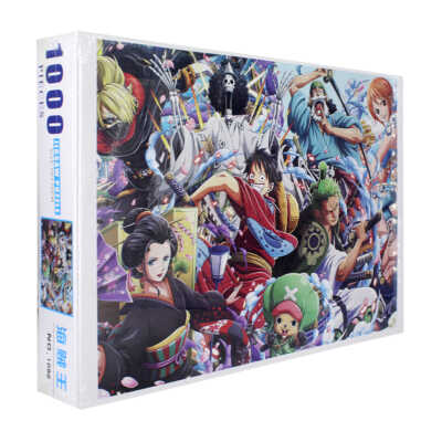 Rompecabezas jigsaw puzzle de 1000 piezas 50 x 70 cm con diseño de one piece monkey d.luffy, brook, roronoa zoro, nami, tony tony chopper / zy-1092