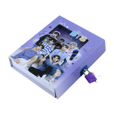 Estuche con candado + diario con diseño de bts, variedad de diseños / zy-bjb64k