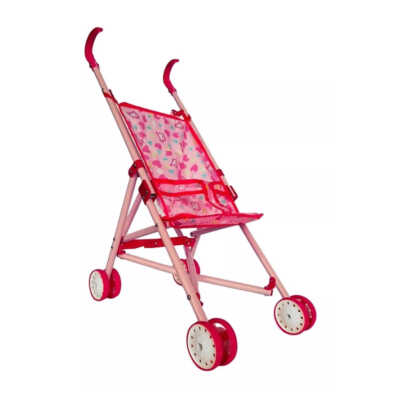 Carriola plegable de metal reforzada infantil de juguete con estampado, variedad de diseños / doll Carrier / 0881m