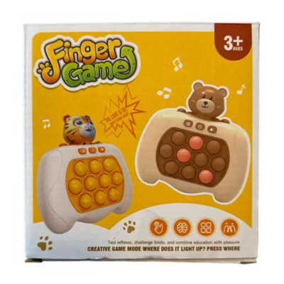 Pop-it con cubierta de plástico en forma de perritos con luz, sonido y diferentes modos de juego, variedad de colores / finger game / 208b