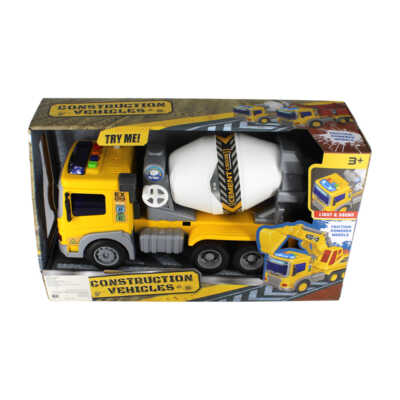 Juguete de camión mezclador para construcción con luces / construction vehicles