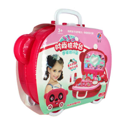 Bolso de plástico con forma de panda + juguetes tipo cosméticos / lu6992