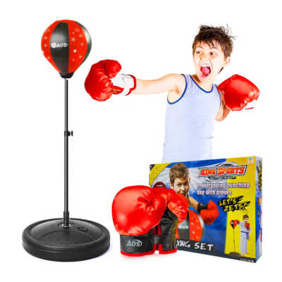 Juguete boxing set pera de boxeo para niños con guantes / king sports / 881-100