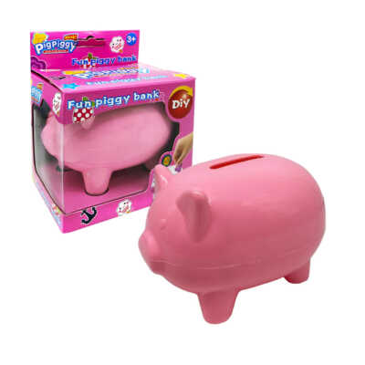 Alcancía infantil en forma de cerdito personalizable, variedad de colores / pig piggy / 8866a-3