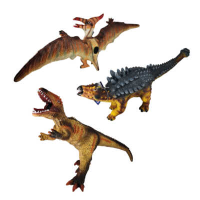 Dinosaurio grande gala de plástico con sonido, variedad de modelos / 100041