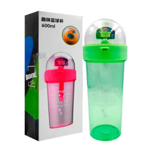Vaso de plástico + tapa domo con juego de basquetbol, 500ml - 600ml variedad de colores / basketball / zj-148 / mt731