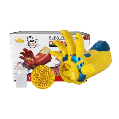 Juguete, guante tipo pistola lanza burbujas, variedad de colores / 658