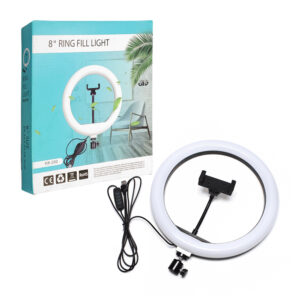 Aro de 8 pulgadas con diferentes modos de luz y soporte para celular / qx-200 / hx-200