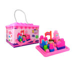 Juguete educativo con 40pcs de bloques para construcción en forma de castillo con accesorios / puzzle block / j777-86