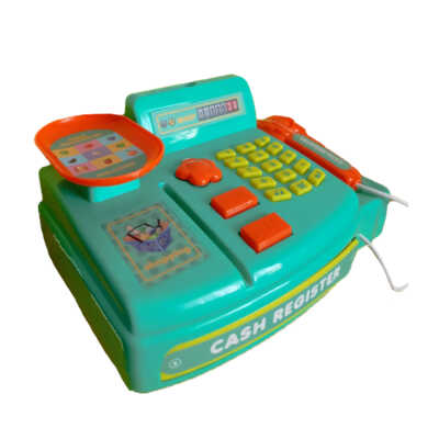 Juguete, caja registradora de super mercado con luces y sonidos / km243134