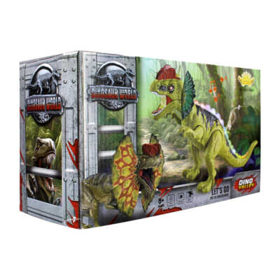 Dinosaurio de juguete con movimiento, luz y sonido, variedad de colores / dino valley