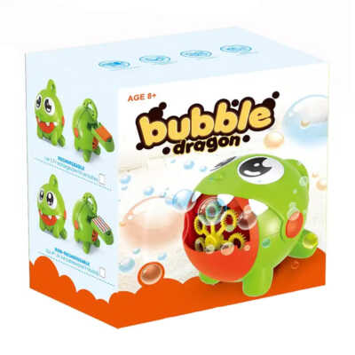 Dragon de juguete lanza burbujas de jabon para niños / v02
