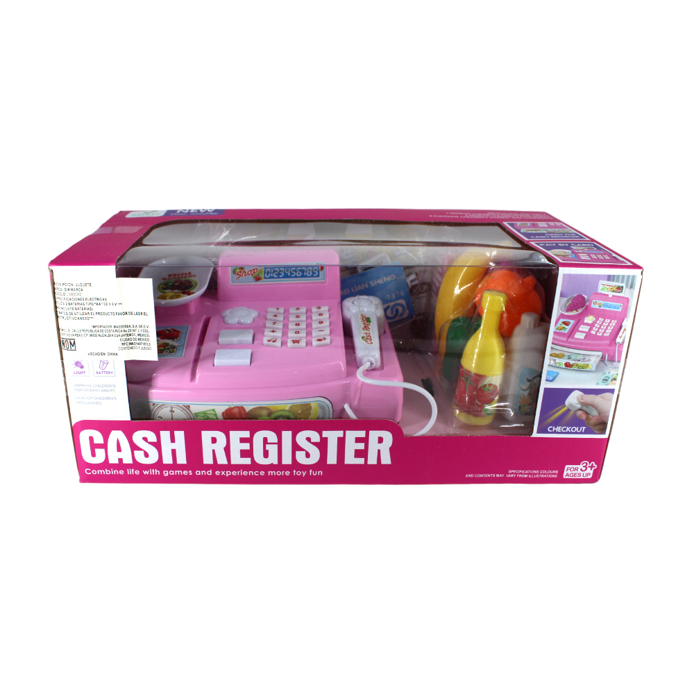 Mini caja registradora de juguete con luz, sonido y accesorios en forma de  comida y dinero / cash register / ls820a3 – Joinet