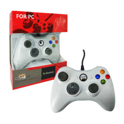 Joystick control gamer compatible para pc con cable usb 3.0 y diseño de Xbox, variedad de colores / lu6645
