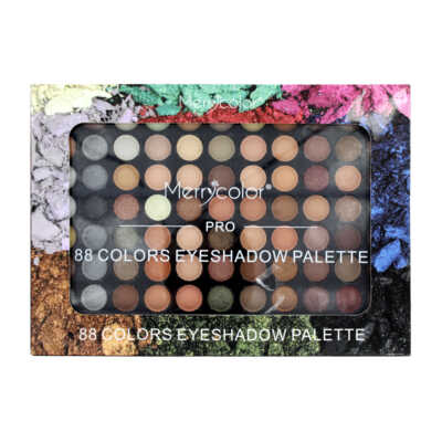 Paleta de sombras para ojos con 88 tonos, variedad de colores / mc1042 / merrycolor