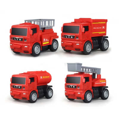 1pza Carro de fricción con diseño de camión de bombero, variedad de modelos / fire rescue