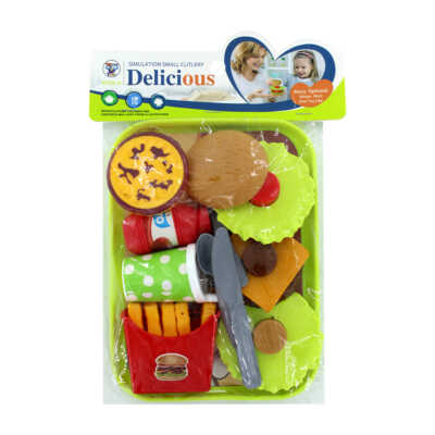Set juego de comida rápida con bandeja mediana delicious / wt3756