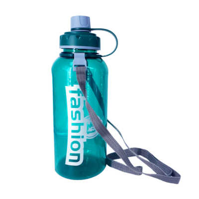 Botella translúcida con popote y capacidad de 1500ml, variedad de colores / zj-111