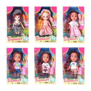 Muñeca pequeña baonier party time diseño ojos grandes con accesorios, variedad de modelos / jj8754-31 / jj8754-28 / jj8754-44-49