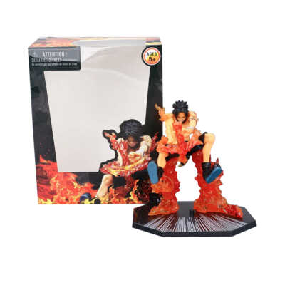 Figura coleccionable de portgas d. ace one piece haciendo una cruz de fuego / zy-hzw-10