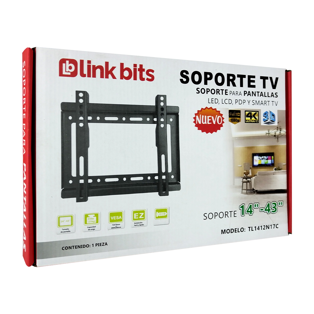 NB Versátil Soporte para Televisor Compatible con Pantallas de 45 75, Muebles, Pricesmart, Barranquilla
