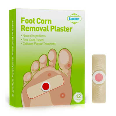 Paquete con 20 parches de malla para remover y tratar callos de los pies / foot corn removal plaster