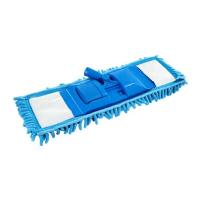 Trapeador / mopa plana de microfibra ensamblable con tubo de aluminio, variedad de colores / 12498