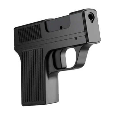 Cigarrera con encendedor de resistencia recargable en forma de pistola / jd-yh098