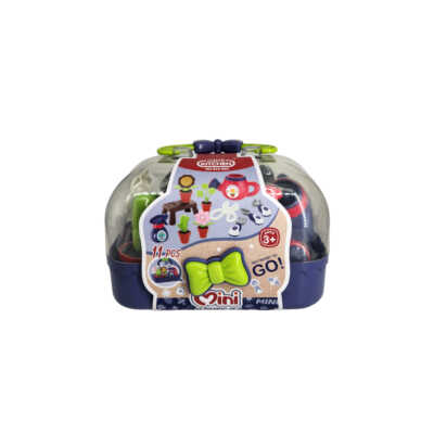 Estuche con 11 juguetes de plástico tipo jardín / mini kitchen 623-803