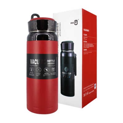 Termo de acero inoxidable con diseño elegante, agarradera y capacidad de 1600ml, variedad de colores / vacuum cup / fashion cup