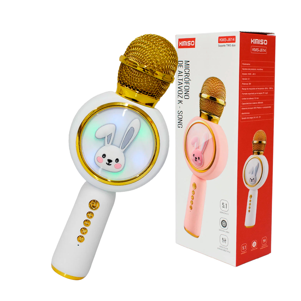 Microfono de juguete para niña con luces y sonidos / eh149462 – Joinet