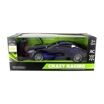 Carro a control remoto crazy racing, 1:18 scale, 27mhz, variedad de colores / kq222456