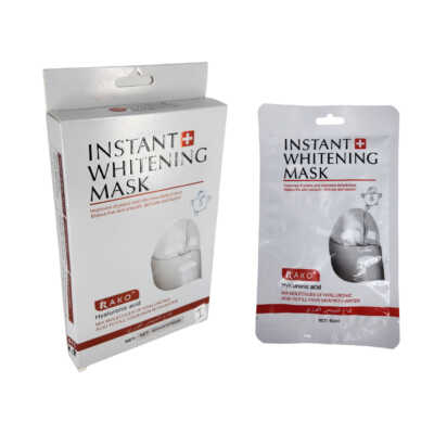 1pza Mascarilla para aclaración inmediata de la piel con ácido hialuronico y agua 40ml / rako / rk1011