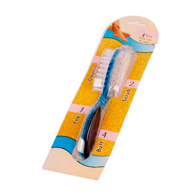 Cepillo 4 en 1 de limpieza para pies removedor de piel muerta / step pedicure paddle