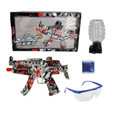 Pistola de hidrogel eléctrica con pila de litio recargable + accesorios diseño Grafiti / st606b shooting elite 2 in 1 dual mode / stb605b
