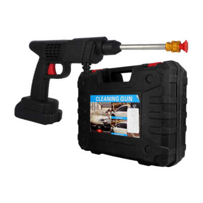Estuche con pistola hidrolavadora de alta presión inalámbrica, 48v / cleaning gun / pe-hd