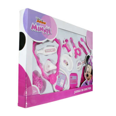 Juego de doctor infantil de juguete con diseño de minnie mouse, variedad de accesorios / Disney junior / t372243