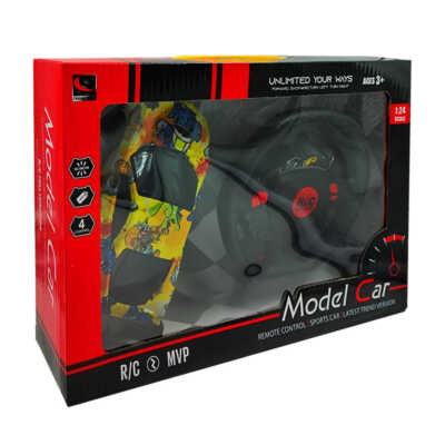 Carro deportivo a control remoto model car diseño de graffiti con control en forma de volante de auto / ts69021