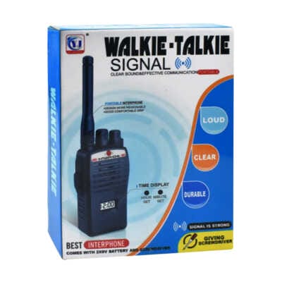 Juego de 2 radios walkie talkie infantil con pantalla digital que muestra la hora / 2292
