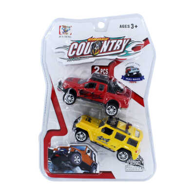 Set con 2 camionetas 4x4 de fricción, variedad de modelos / cross country